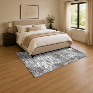 <b>RUGS</b> DEPOT LXDP-0172 Wholesale Grey Silver Contemporary Abstract Digital Printed Machine Washable Chenille Area <b>Rug</b> <b>Non</b> <b>Slip</b> - Product Image 3
