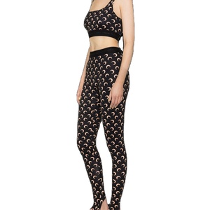 Mallas de algodón 100% transpirables de cintura media para mujer 100% Spandex Casual personalizado de cintura alta para mujer mallas de moda para mujer - Product Image 1