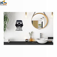Vinilo Decorativo Personalizado con Diseño de Parodia de Star Wars, Adhesivo Removible de 6x8 Pulgadas, Resistente a los Rayos UV y al Agua
