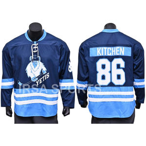 Ensemble de chaussettes et de maillot de hockey sur glace personnalisé, sublimation frontale, respirant, 100% polyester, unisexe adulte, fabricant OEM IRSA SPORTS - Product Image 6