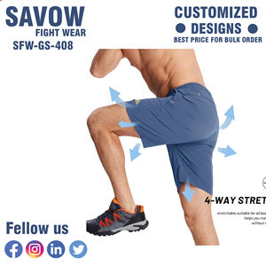 Short d'entraînement OEM et ODM 2-en-1 pour hommes vente en gros de vêtements de sport et de fitness avec impression par transfert de sublimation - Product Image 6