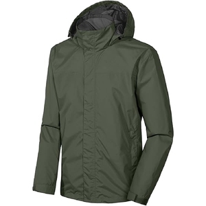 2025 High Quality Nylon Outdoor <b>Rain</b> <b>Jacket</b> for <b>Men</b> <b>Lightweight</b> Waterproof with Zipper Closure for Spring - Product Image 1