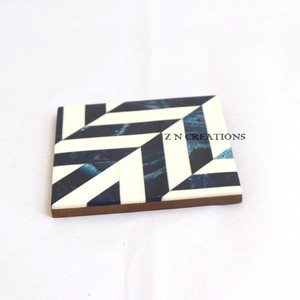 High Quality Custom Handmade Resin Marble Wooden Coasters MFD Manufacturer's <b>Mat</b> & Pads for Drinks - Product Image 4