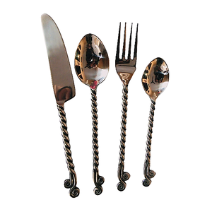 Nouveau Meilleur Design En Gros En Acier Inoxydable Couverts Serveur Cuillère Ensemble Fabricant Indien En Acier Miroir De Luxe Salle À Manger Décor - Product Image 6