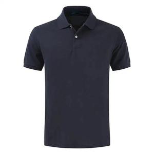 Alta calidad bordado impreso 220g personalizable Color sólido Golf algodón poliéster mezcla en blanco hombres Polo camiseta OEM - Product Image 2