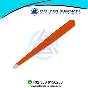 Manufacturer and Supplier of Salon <b>Tools</b> Cheap Price Slanted Eyebrow Tweezer Covered with Color <b>Silicon</b> Makeup <b>Tools</b> - Product Image 3