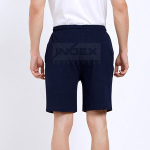 <b>Men's</b> Navy Blue Striped Bermuda <b>Shorts</b> With White And <b>Red</b> Side Stripe Drawstring Waist Casual Sportswear - Product Image 6