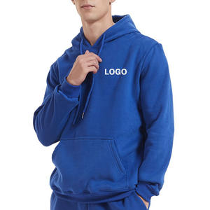 Sudadera con logotipo en relieve de algodón 100% de alta calidad Unisex, sudadera con logotipo personalizado bordado, chándal con cordón de gran tamaño, conjuntos estampados - Product Image 4
