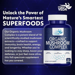 Prêt à l'exportation : Complexe de champignons, complément naturel de qualité supérieure, mélange pour usage quotidien, quantité en vrac, offre en gros Inde - Product Image 6