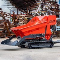 Robuster Mini-Raupenkipper für Alle Geländearten Kleiner Transportkipper mit Hydraulikschaufel