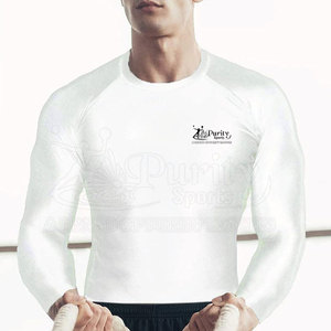 เสื้อแรชการ์ดกีฬาผู้ชาย PURITY SPORTS พร้อมโลโก้สั่งทำด้านหน้า ผลิตจากผ้าสแปนเด็กซ์/โพลีเอสเตอร์ แห้งเร็ว ระบายอากาศได้ดี แขนยาว - Product Image 6
