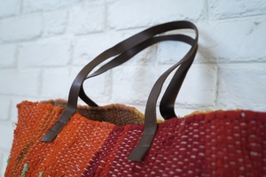 2025 Trending Bohemian Women's Crossbody Messenger Bag Cotton Multi-Color Leather Handle Tote Fashionable Lady's <b>Handbag</b> - Product Image 3