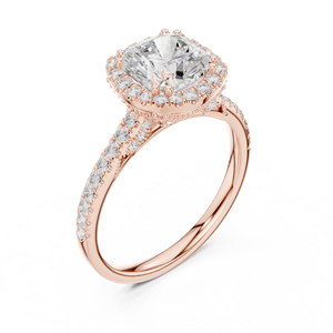 Anillo de Compromiso de Diamantes Chapado en Oro Rosa de 10k de Calidad Premium, Colección Boutique S Virvadiya, Engaste de Puntas, Ajustable - Product Image 5