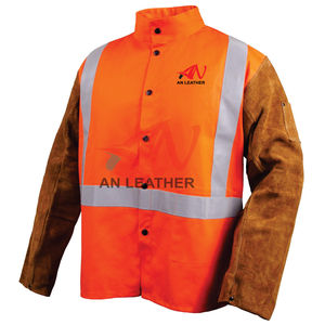 Chaqueta de soldadura de cuero partido, chaqueta de seguridad - Product Image 1
