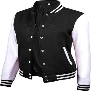 Veste de baseball varsity ajustée pour femmes, meilleure qualité, vente chaude, taille plus, hiver, broderie tricotée, 2025 - Product Image 1