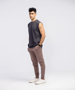 Direct Factory's Men's 100% Cotton Muscle Fit Tank Tops Transpirable Quick Dry Gym Sports Workout Clothing Precio bajo - Product Image 3