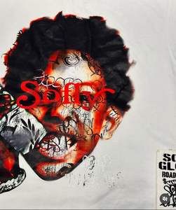 Jersey de Cuello Redondo Extra Grande con Impresión de Logotipo Personalizado, Lavado Ácido, Impresión Digital, Poliéster/Algodón, Tallas Grandes para Hombre, Peso Pesado - Product Image 2