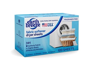 Feuilles assouplissantes pour sèche-linge Earth Breeze sans parfum – 120 feuilles - Product Image 3