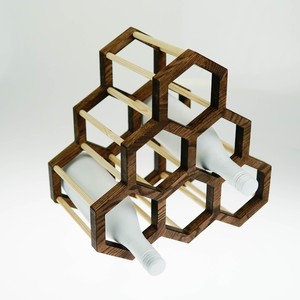 Moderno y Ecológico Estante para Botellas de Vino, Capacidad para 6 Botellas, Soporte de Madera Independiente para Exhibición de Whisky, para Cocina, Bares y Despensa - Product Image 6