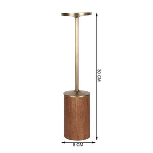 Portavelas de decoración rústica en metal y madera, portavelas estilo granja para mesa, centros de mesa y detalles Vintage para el hogar - Product Image 2