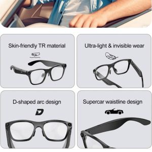 Lunettes de soleil intelligentes 2025 avec appareil photo 20 millions de pixels, mémoire 32 Go, connexion Wi-Fi, vidéo HD, reconnaissance d'objets par IA et traduction - Product Image 4