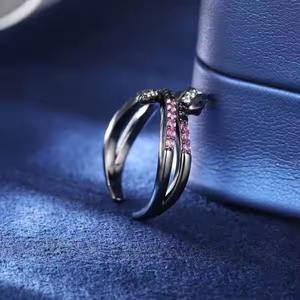 Anillo de moissanita completo para hombre y mujer de lujo 100% S925 plata esterlina corte redondo brillante diamante banda anillos boda joyería regalos - Product Image 2