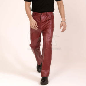 Pantalones de Cuero para Hombre para Uso en Exteriores, Pantalones de Cuero Más Vendidos, Pantalones de Cuero de Nuevo Estilo, Pantalones de Cuero para Hombre con Diseño Personalizado - Product Image 5