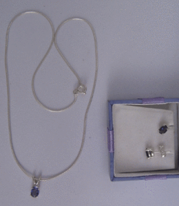 Shah Gems 925 Sterling Silver Women's Natural Iolite Set Gold Plated with <b>Garnet</b> Amethyst Topaz Quartz Crystal for Parties - Product Image 1