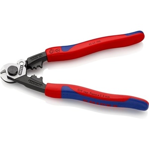 For KNIPEX 190 mm Polished Wire Rope Cutter with Multi-Component Handles <b>Plier</b> Product - Product Image 5