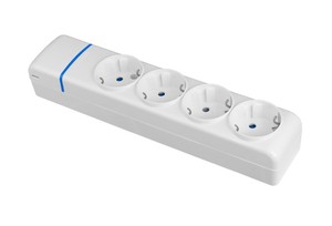 ซ็อกเก็ตหลายช่องซีรีส์ ION, ช่องเสียบไร้สาย 4 ช่อง, ไม่มีสวิตช์, 16A 250V (โซเลรา 8004P) - Product Image 1