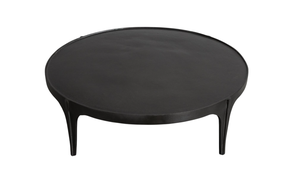 Mesa de Centro de Aluminio Plegable Hecha a Mano con Diseño Simple y Creativo, Moderna para Uso en Interiores con Acabado Negro, Muebles para Sala de Estar - Product Image 4