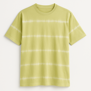 Camiseta de Alta Calidad para Hombre, Manga Corta, Lisa, Lavada al Ácido, Talla Grande, Cuello Redondo, Estilo Informal - Product Image 3