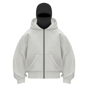 Sudadera con Capucha de Invierno 100% Algodón, Unisex, con Logotipo Personalizado, Transpirable, Forrada, de Dos Piezas, para Deportes al Aire Libre, Informal - Product Image 2