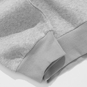 Sudaderas de algodón 100% pesado para hombre, sudaderas con capucha de gran tamaño de 480gsm, logotipo bordado básico, patrón de estampado de lana mezclada de algodón - Product Image 3