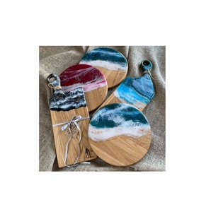 เขียงไม้เรซิ่นหัตถกรรมทำด้วยมือทรงสี่เหลี่ยมผืนผ้าขนาดใหญ่กระดานเสิร์ฟไม้เรซิ่น - Product Image 6