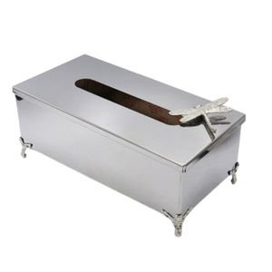 Caja de pañuelos de Metal dorado creativo vendedor caliente Decoración elegante para el hogar y la Oficina con adornos de cristal precio bajo - Product Image 6