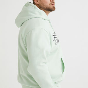 Sudadera con capucha personalizada de alta calidad, fabricación con logotipo personalizado, bolsillo canguro, color gris, 100% algodón, forro polar, manga larga, para hombre - Product Image 3