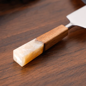 Ensemble de couteaux à fromage Sheeraz International avec manche en bois et marbre, couteau à fromage en acier inoxydable, fourchette, ustensiles de cuisine - Product Image 6