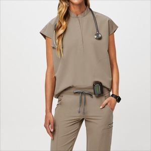 Conjunto de Uniforme Médico para Enfermería, Ligero, Transpirable, de Secado Rápido, Color Sólido, Venta al por Mayor - Product Image 4