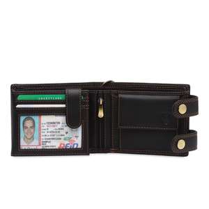 Wholesale Accept Custom Logo Men <b>Card</b> Holders Purse Mens <b>Wallet</b> <b>RFID</b> Genuine Leather Bifold <b>Wallets</b> for Men - Product Image 5