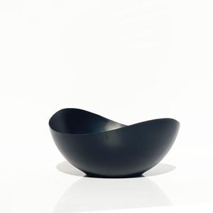 Bol en métal incurvé Design de luxe noir mat décor à la maison bol à salade de table bol mignon ustensiles de cuisine - Product Image 6