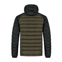 Ventes en gros de manteaux d'hiver rembourrés en duvet brillant pour hommes avec capuche, tissu respirant, manches longues, épais et chauds, vestes à bulles pour hommes