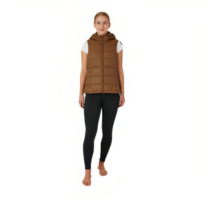 Chaleco cálido de Invierno para mujer, chaqueta acolchada sin mangas, utilidad ecuestre de nailon, chaleco acolchado transpirable personalizado de talla grande - Product Image 6