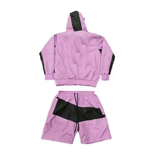 Contrast Color 2025 Summer Hot Selling Premium Quality Nylon <b>Zip</b> <b>up</b> Polyester Windbreaker Printed Custom Logo Casual Street Wear - Product Image 6