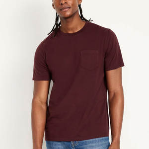 Camisetas sólidas de moda de manga corta de verano de gran tamaño para hombre al por mayor - Product Image 4