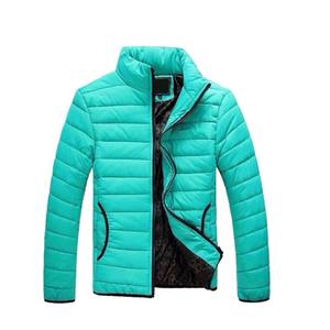 Abrigo de invierno a la moda para hombre, recién llegado, sólido, grueso, cálido, con capucha, acolchado, con cuello levantado, tela de lona - Product Image 5