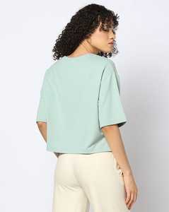 Camisetas Casuales de Verano para Mujer para Uso Diario / Camisetas Cuadradas de Cuello Redondo de Algodón 100% de Alta Calidad para Mujer en Oferta - Product Image 3