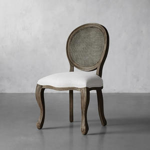 Silla de comedor de madera maciza clásica moderna, silla de restaurante de Color Vintage de alta calidad, respaldo de ratán Natural para apartamento de Hotel en casa - Product Image 4