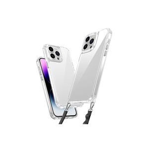 เคสซิลิโคนใสแบบหรูหรา รองรับ MagSafe สำหรับ iPhone 14 Pro Max พร้อมสายคล้องถอดได้ ป้องกันโทรศัพท์มือถือ - Product Image 1