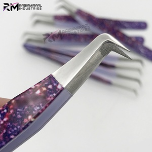 RMI Top Quality Super ProductCustom Pince à épiler pour extension de cils en acier inoxydable Papier enduit et pointe argentée Pince à épiler professionnelle - Product Image 6